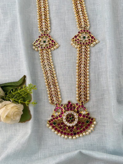 Barathanatyam Classical Necklace Temple In Pure Premium Brass| N0804