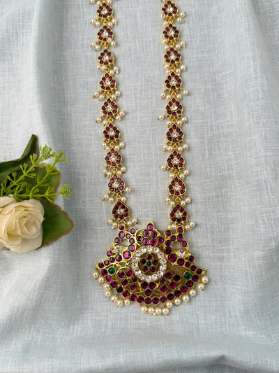 Barathanatyam Classical Necklace Temple In Pure Premium Brass| N0761