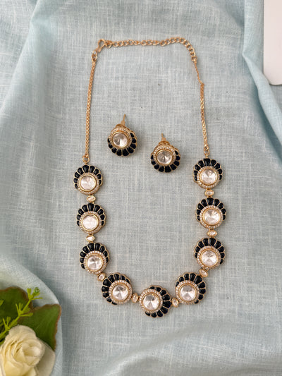 Kundan Designer Necklace Luxury Short Set | N0807