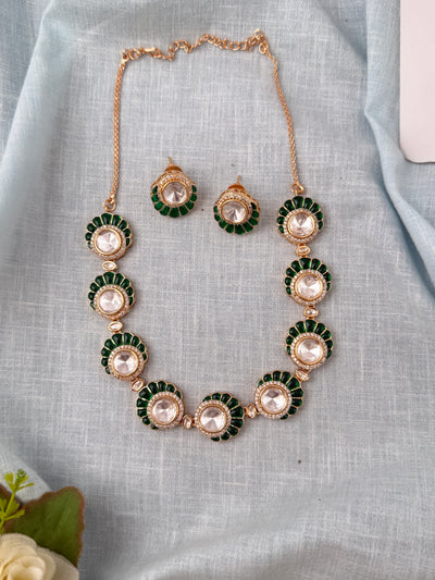 Kundan Designer Necklace Luxury Short Set | N0808