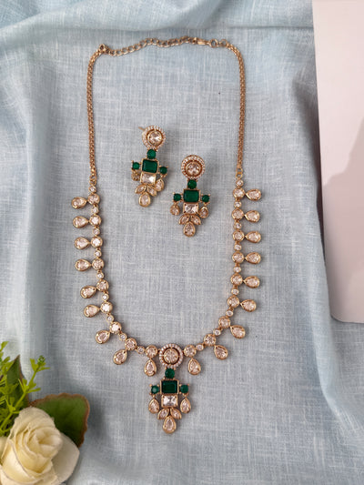 Kundan Designer Necklace Luxury Mid-Long Set | N0839