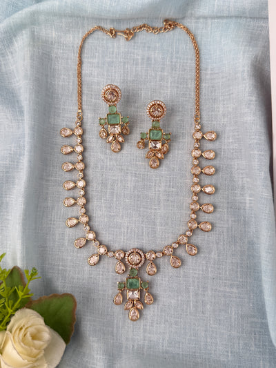 Kundan Designer Necklace Luxury Mid-Long Set | N0836