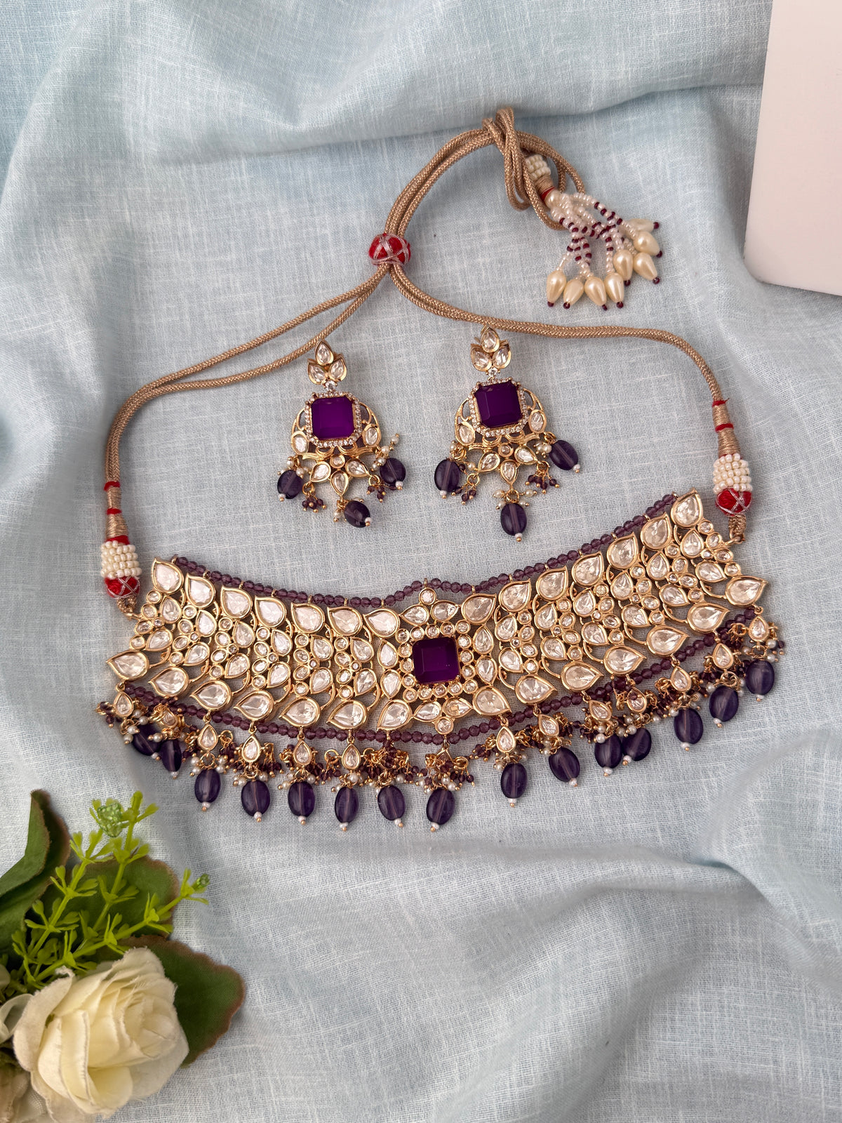 Traditional Kundan necklace for women