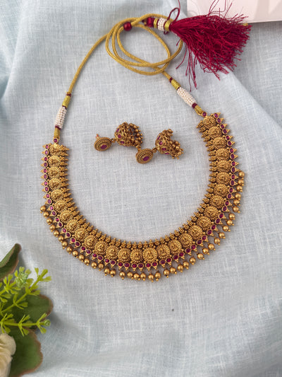 Antique temple necklace for women