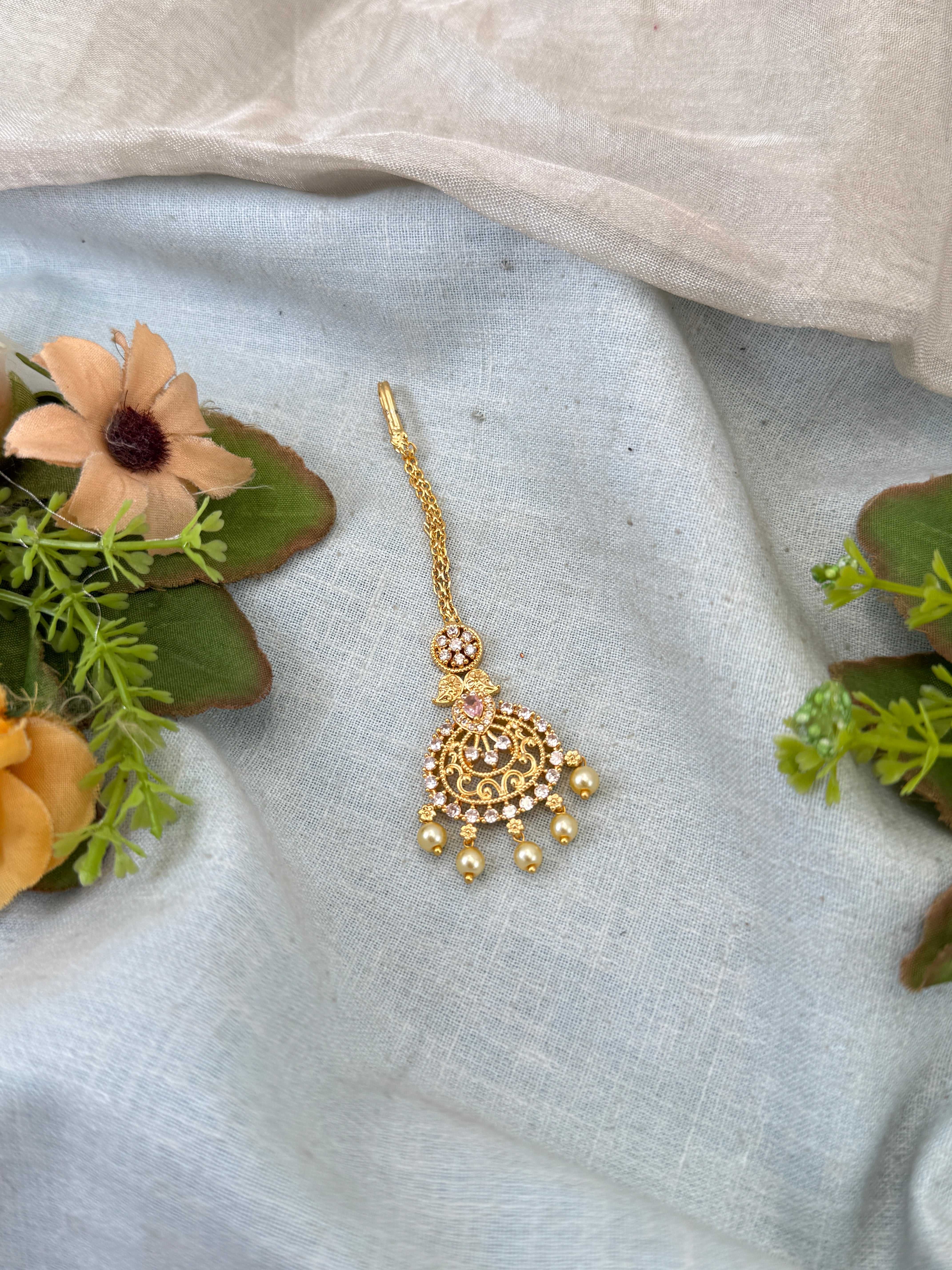 Traditional Gold Jadebille – South Indian Bridal Hair Accessory, jadebille, hair choti