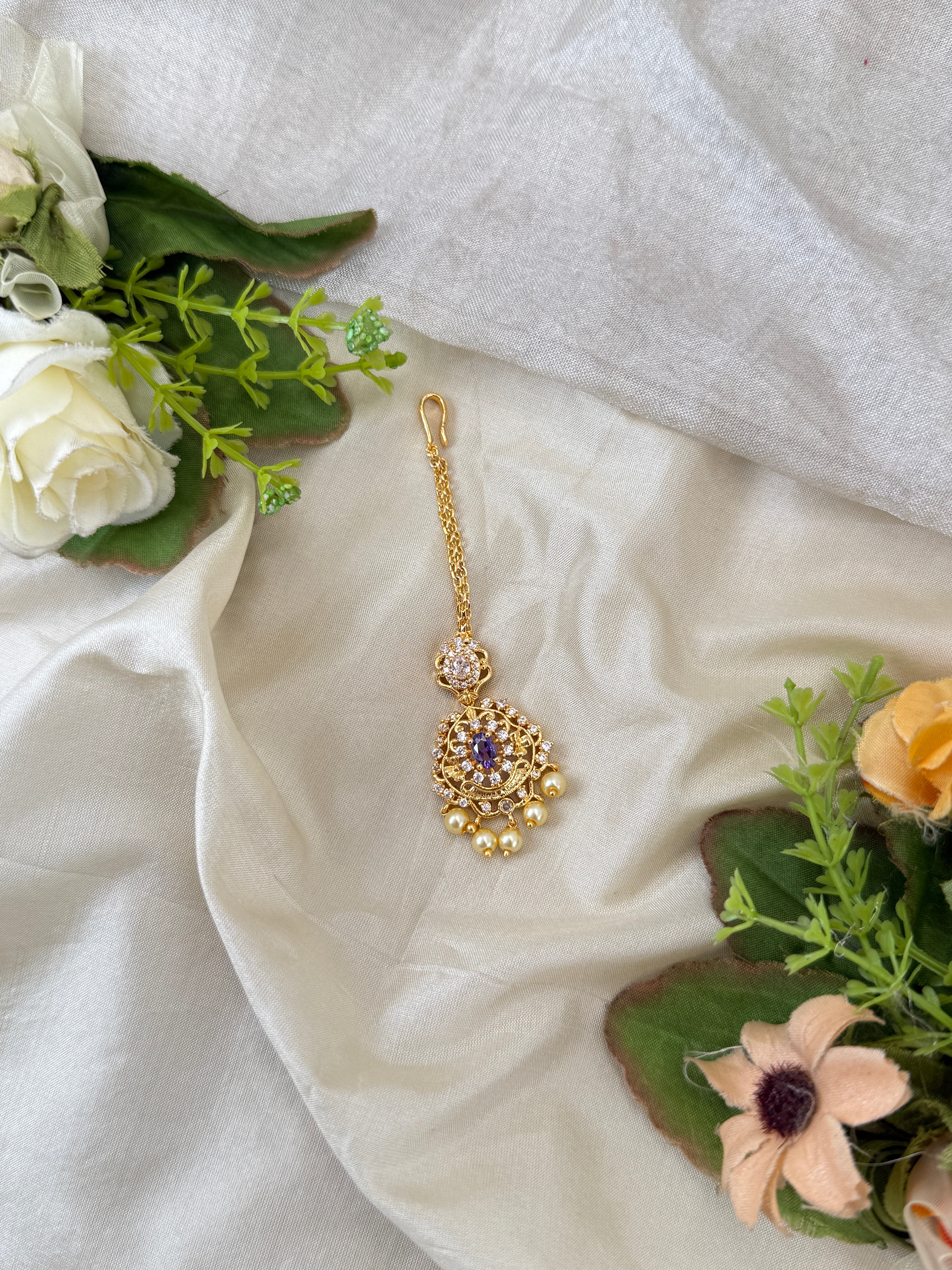 Traditional Gold Jadebille – South Indian Bridal Hair Accessory, jadebille, hair choti