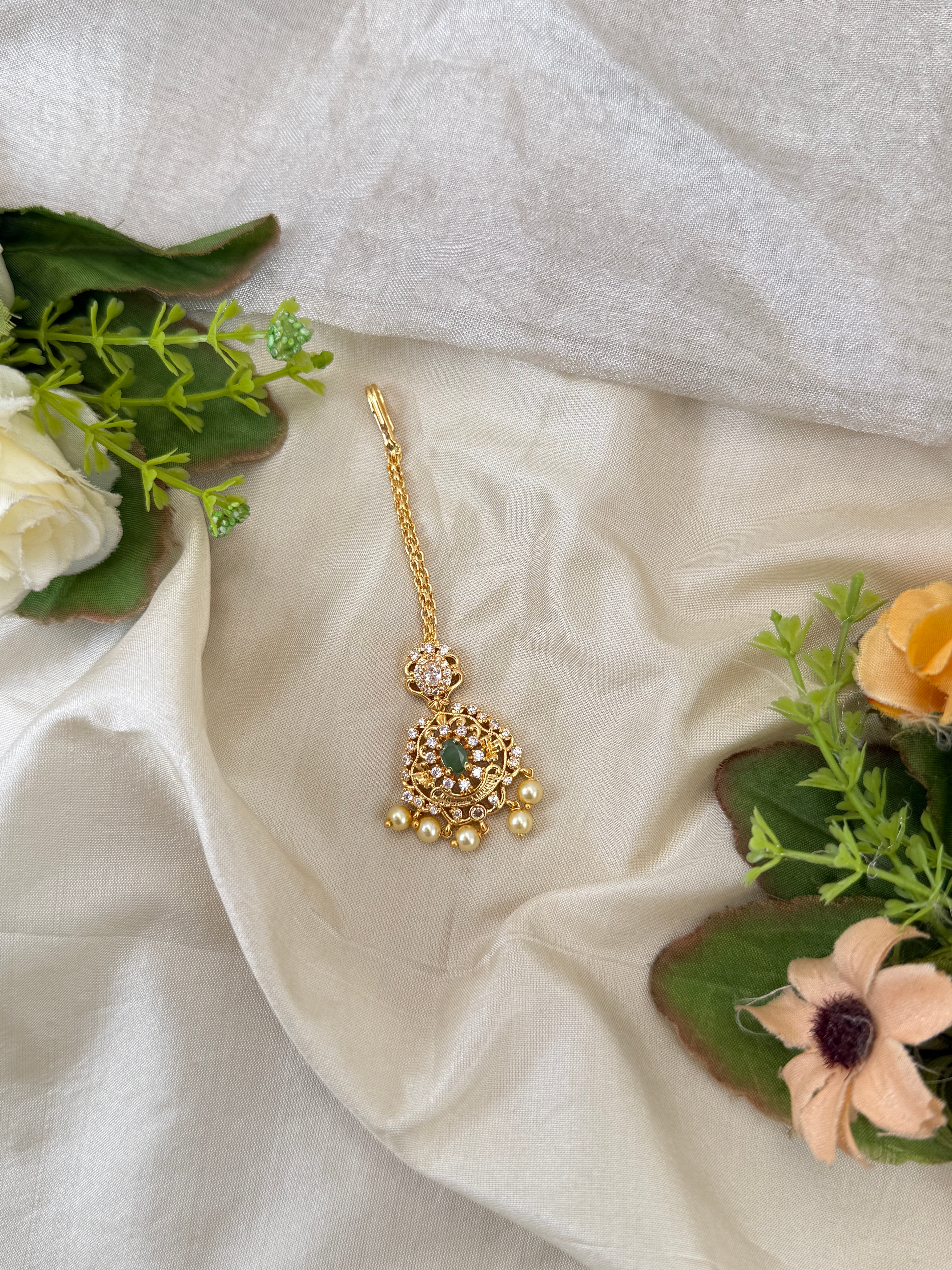 Traditional Gold Jadebille – South Indian Bridal Hair Accessory, jadebille, hair choti