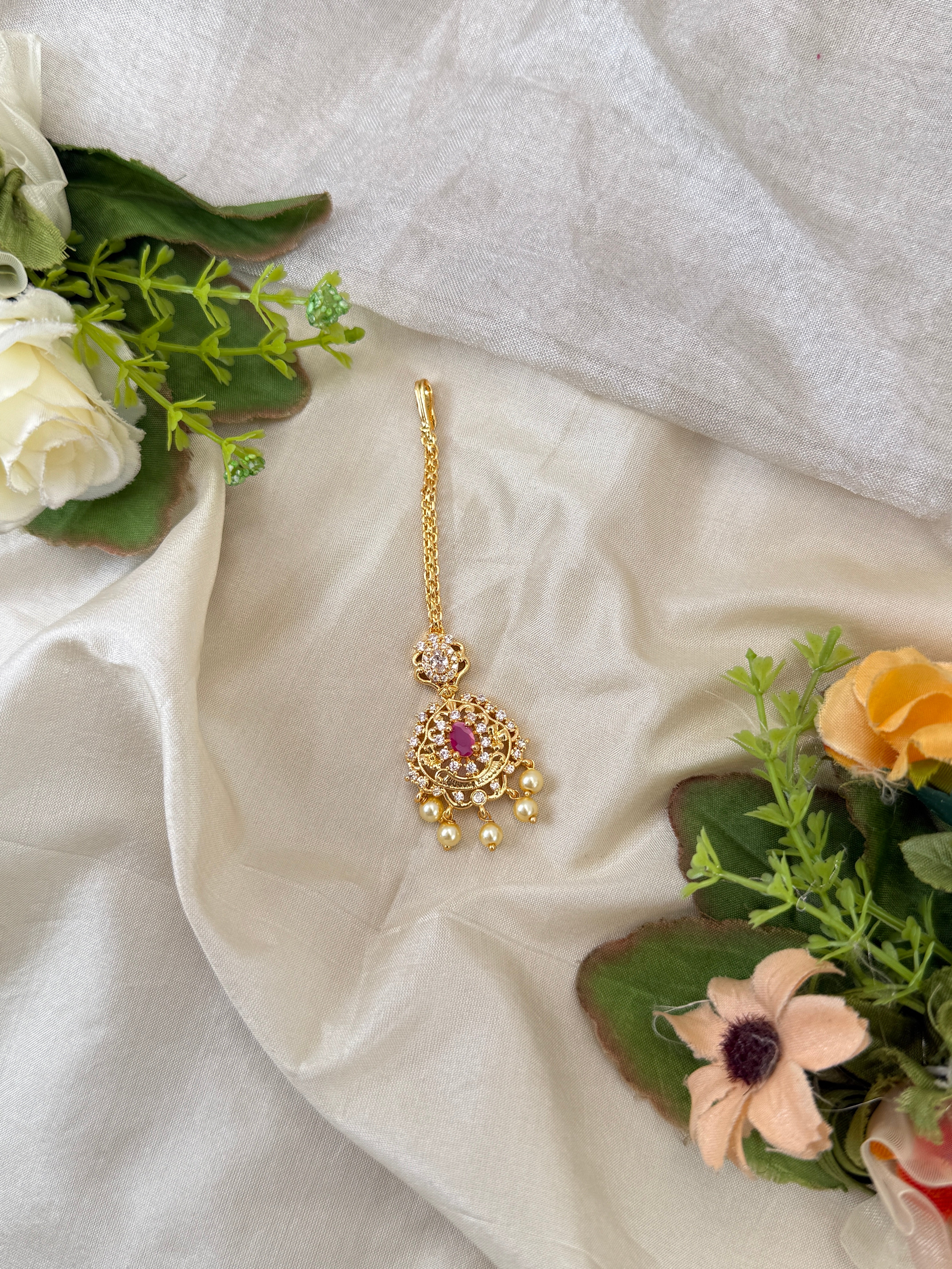 Traditional Gold Jadebille – South Indian Bridal Hair Accessory, jadebille, hair choti