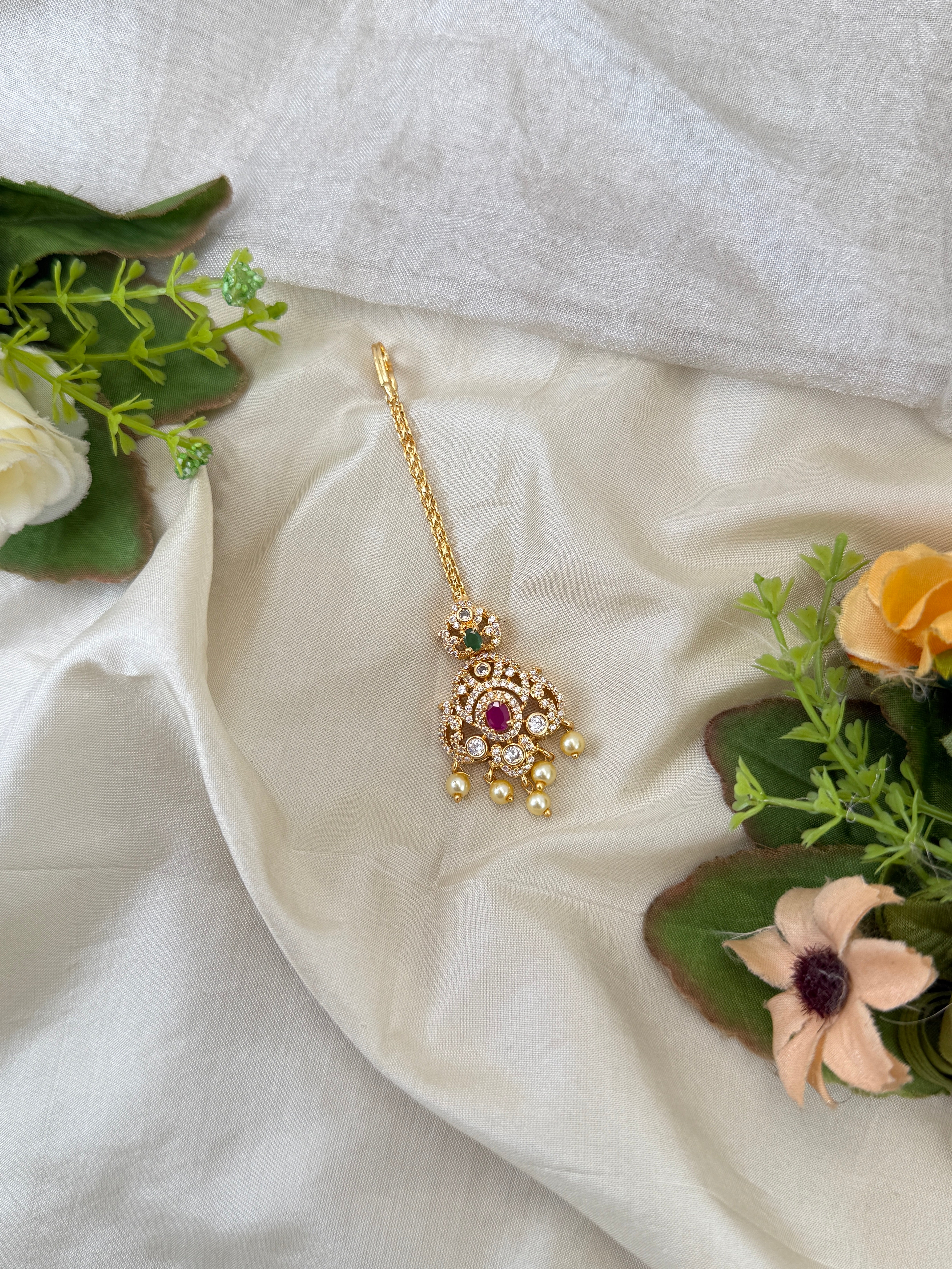 Traditional Gold Jadebille – South Indian Bridal Hair Accessory, jadebille, hair choti