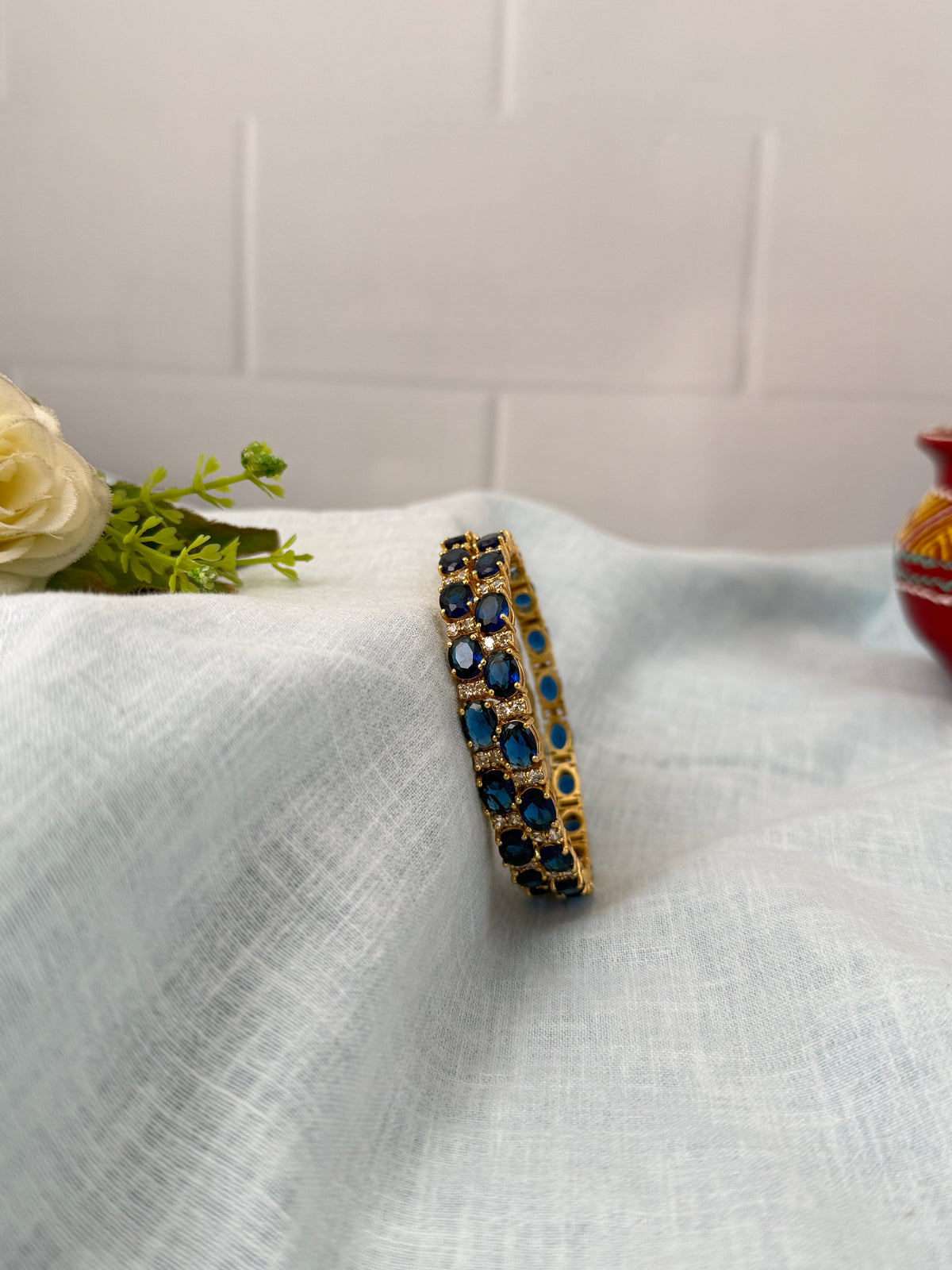 Antique temple style bridal bangles for women by Mahila