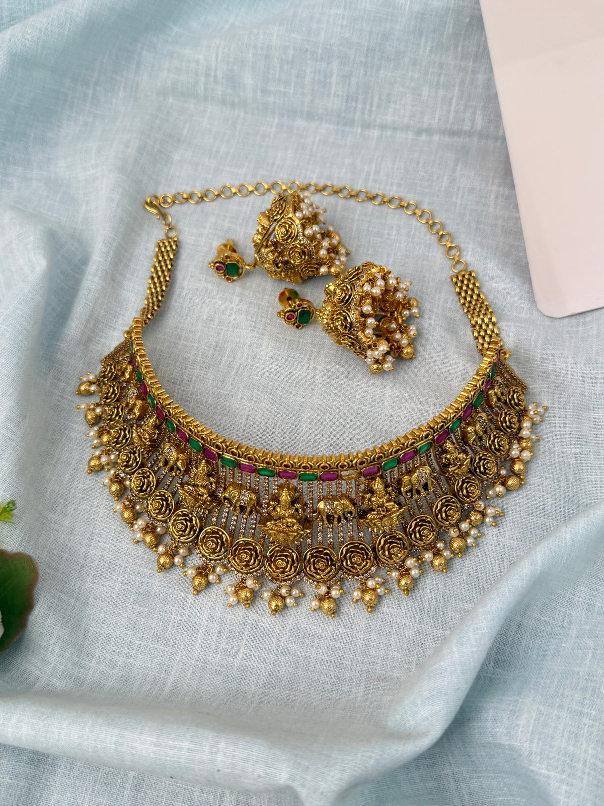 Antique temple necklace for women