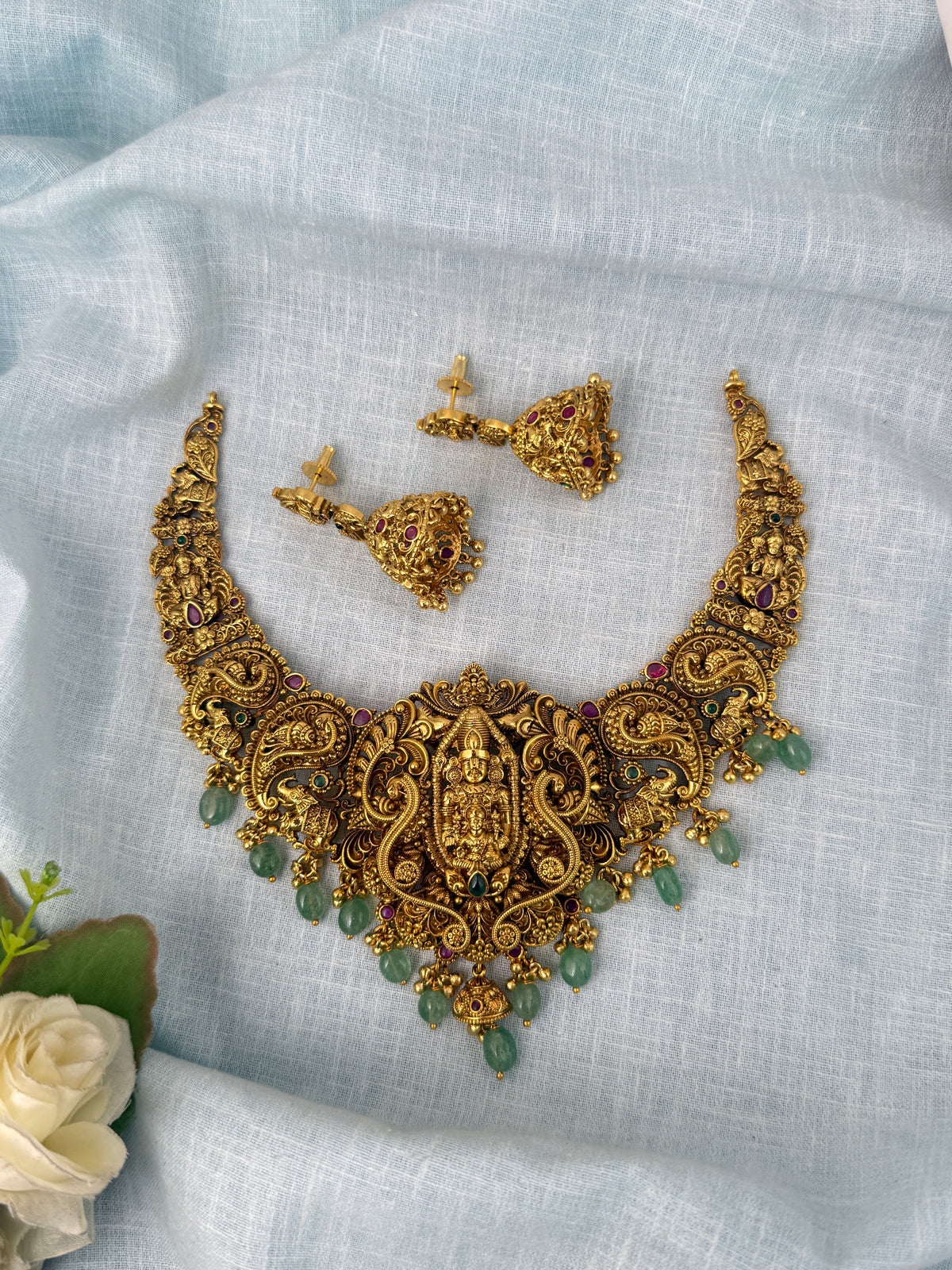 Antique temple necklace for women