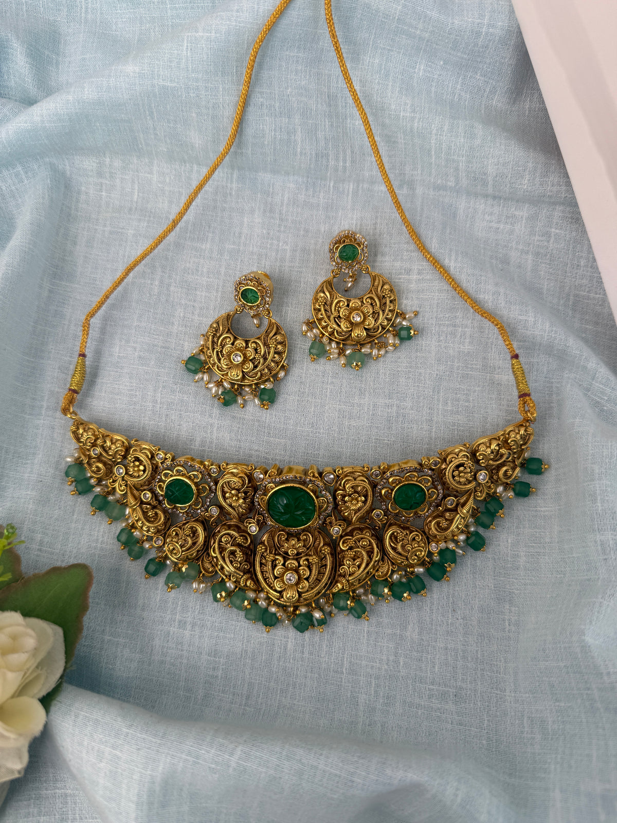 Antique temple necklace for women