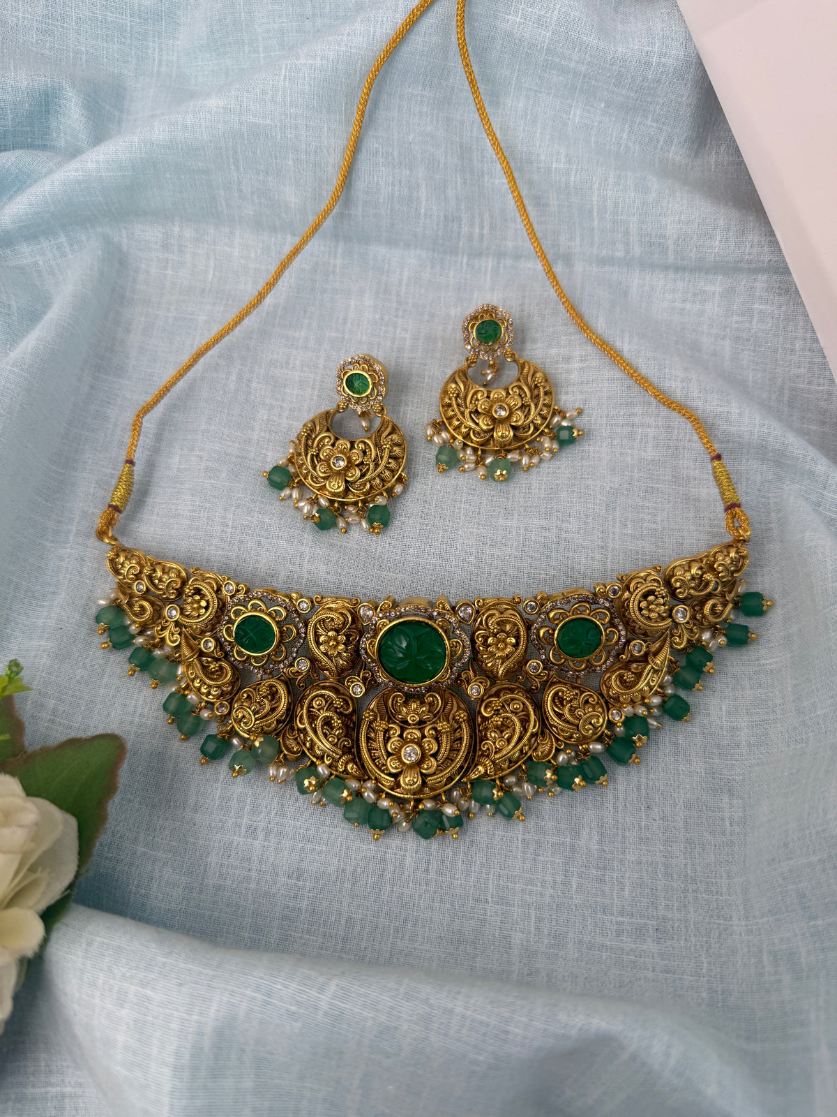 Antique Grand Choker Necklace Set| N0891