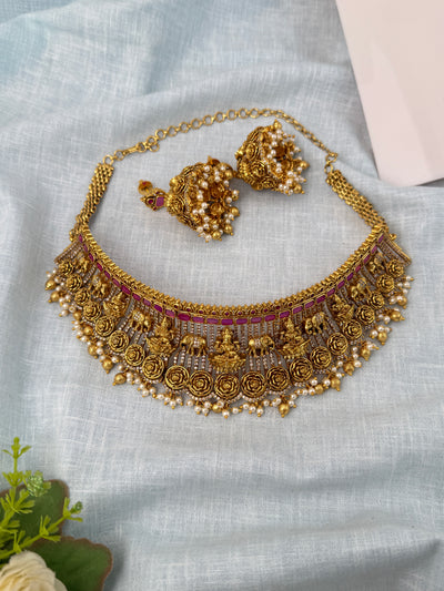 Antique temple necklace for women