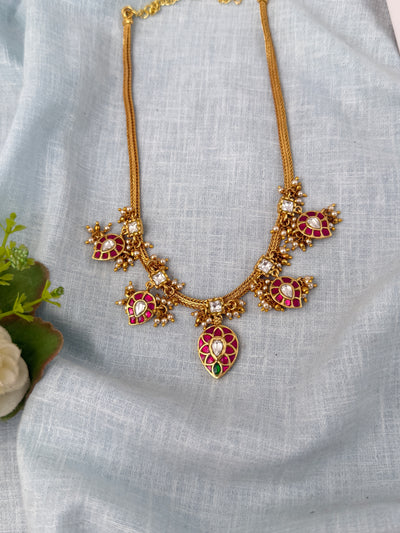 Jadau Kundan Designer Necklace Premium | N0850