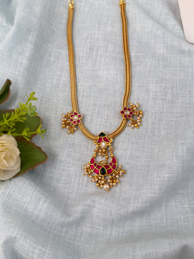 Jadau Kundan Designer Necklace Premium | N0855