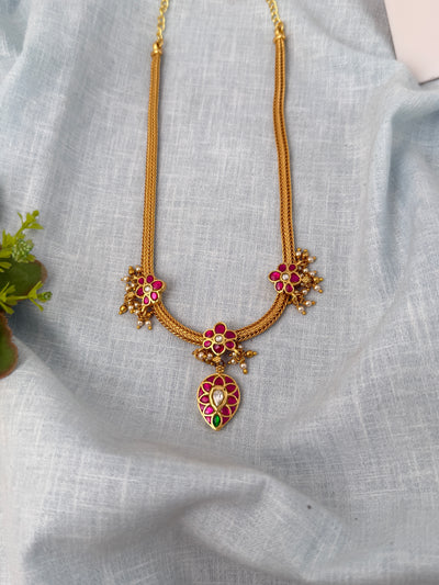 Jadau Kundan Designer Necklace Premium | N0847