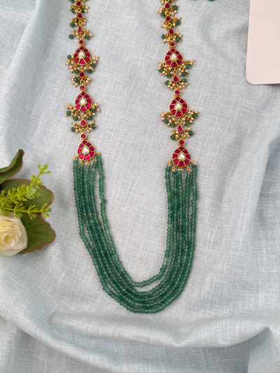 Jadau Kundan Pearl Layered Necklace Premium | N0848