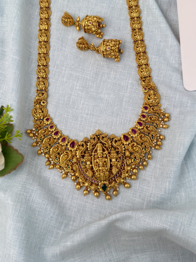 Antique Grand Necklace Venkateshwara Pendant Long Set| N0890