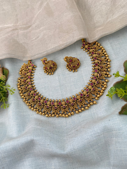 Traditional Gold Jadebille – South Indian Bridal Hair Accessory, jadebille, hair choti