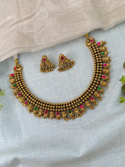 Royal Antique Short Necklace Set 1105
