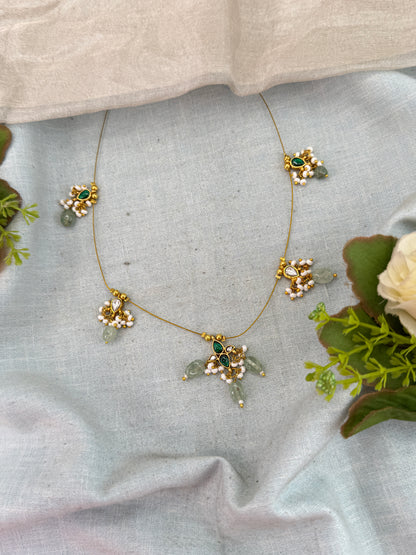 Royal Jadau Kundan Invisible Chain Necklace 1007