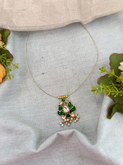 Royal Jadau Kundan Invisible Chain Necklace 1009