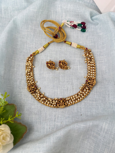 Antique temple necklace for women