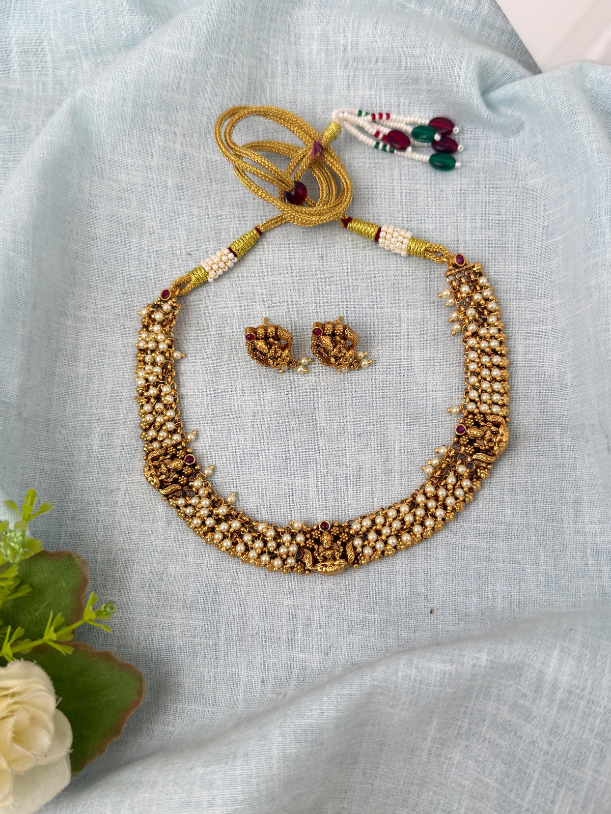 Antique temple necklace for women