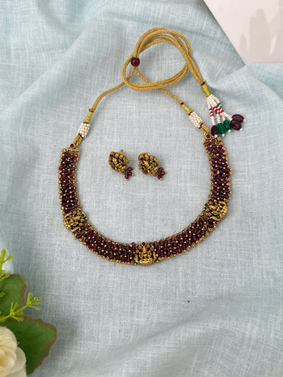 Antique temple necklace for women