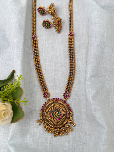 Antique Designer Necklace Elegant Long Set | N0897