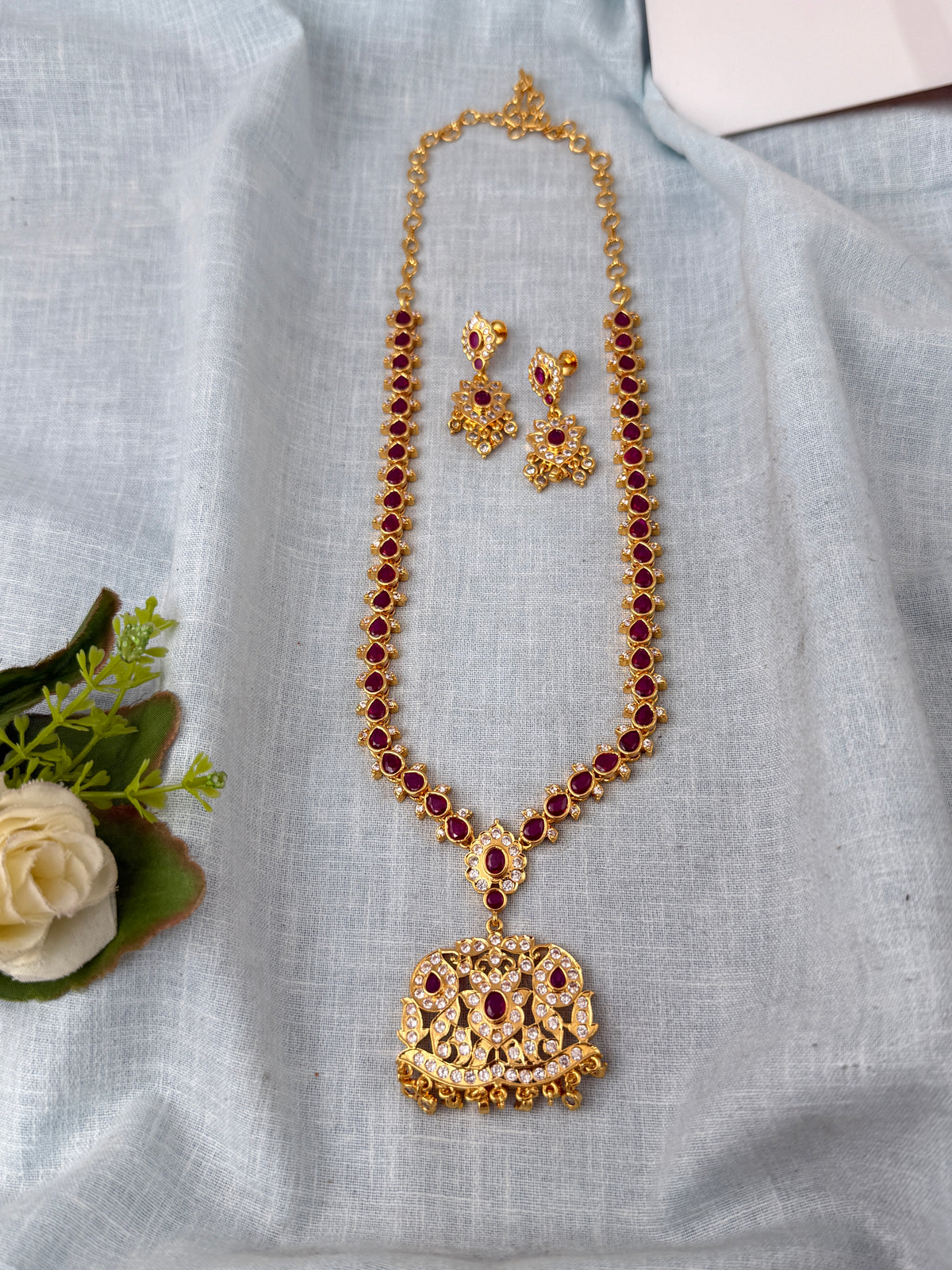 Antique temple necklace for women