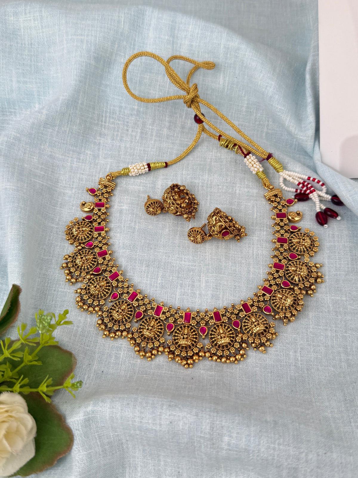 Antique temple necklace for women