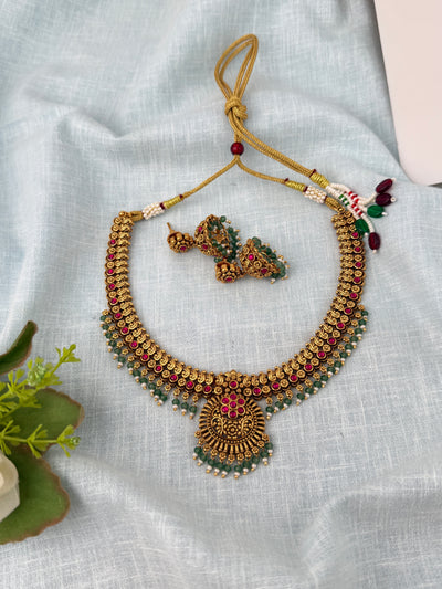 Antique temple necklace for women