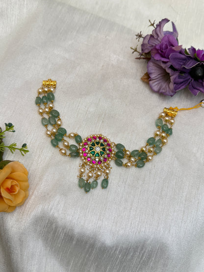 Simple Jadau Kundan Choker Necklace 349