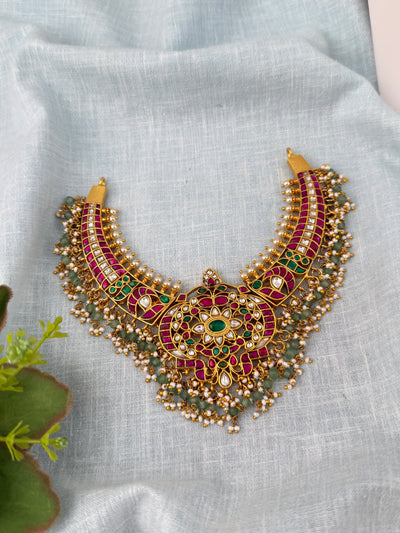 Jadau Kundan Necklace Premium Short | N1101