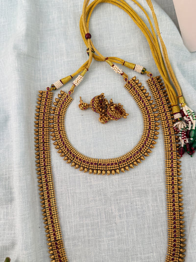 Antique Kaasu Semi Braidal Necklace Premium Set | N1130