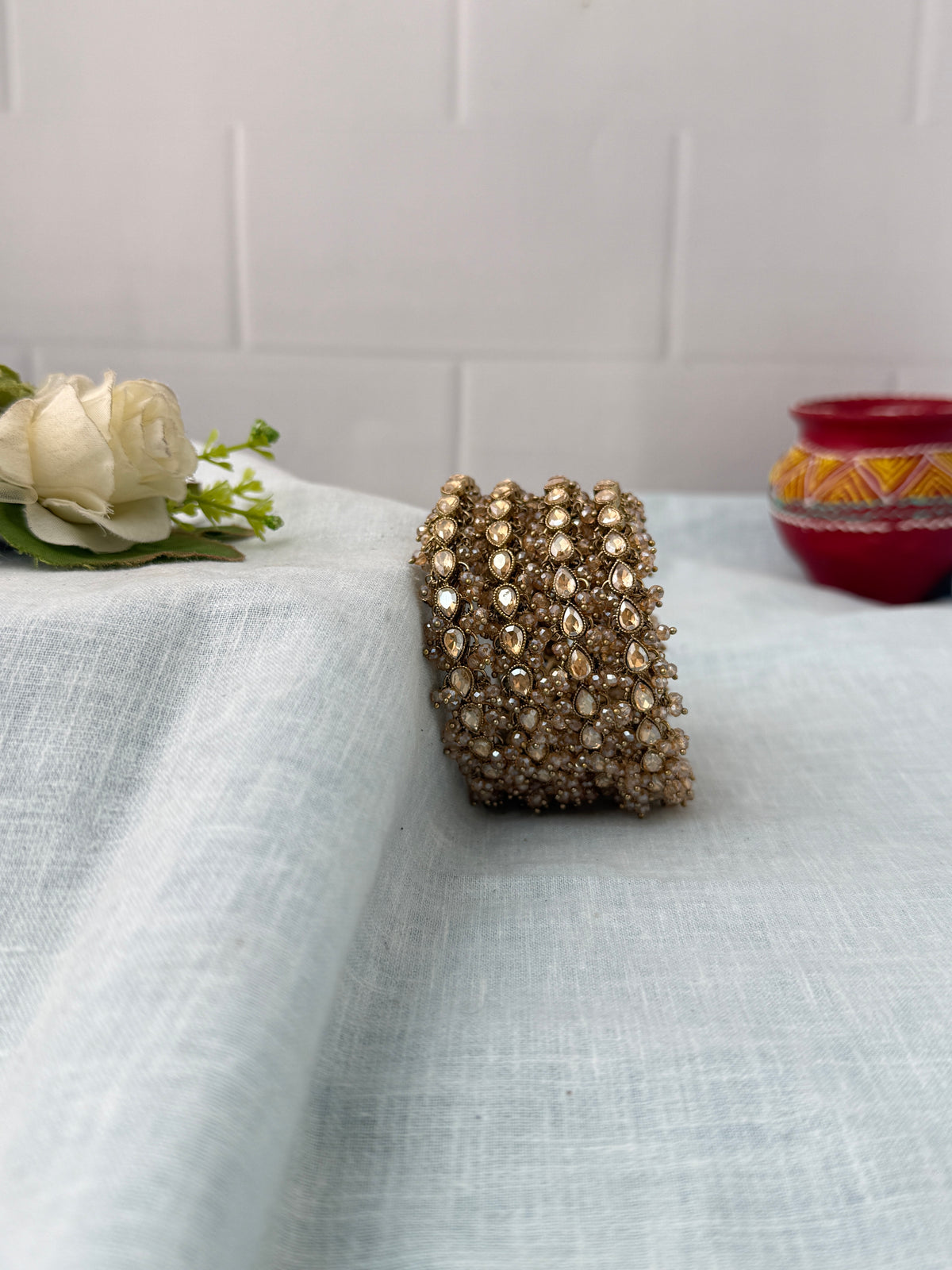 Antique temple style bridal bangles for women by Mahila