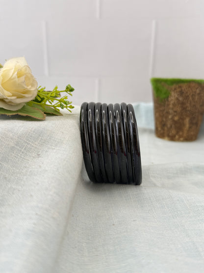 Luxurious Design New Plain Jelly Glass Bangles 3470 - Make your own box