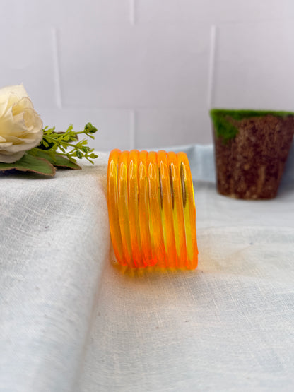 Luxurious Design New Plain Jelly Glass Bangles 3470 - Make your own box