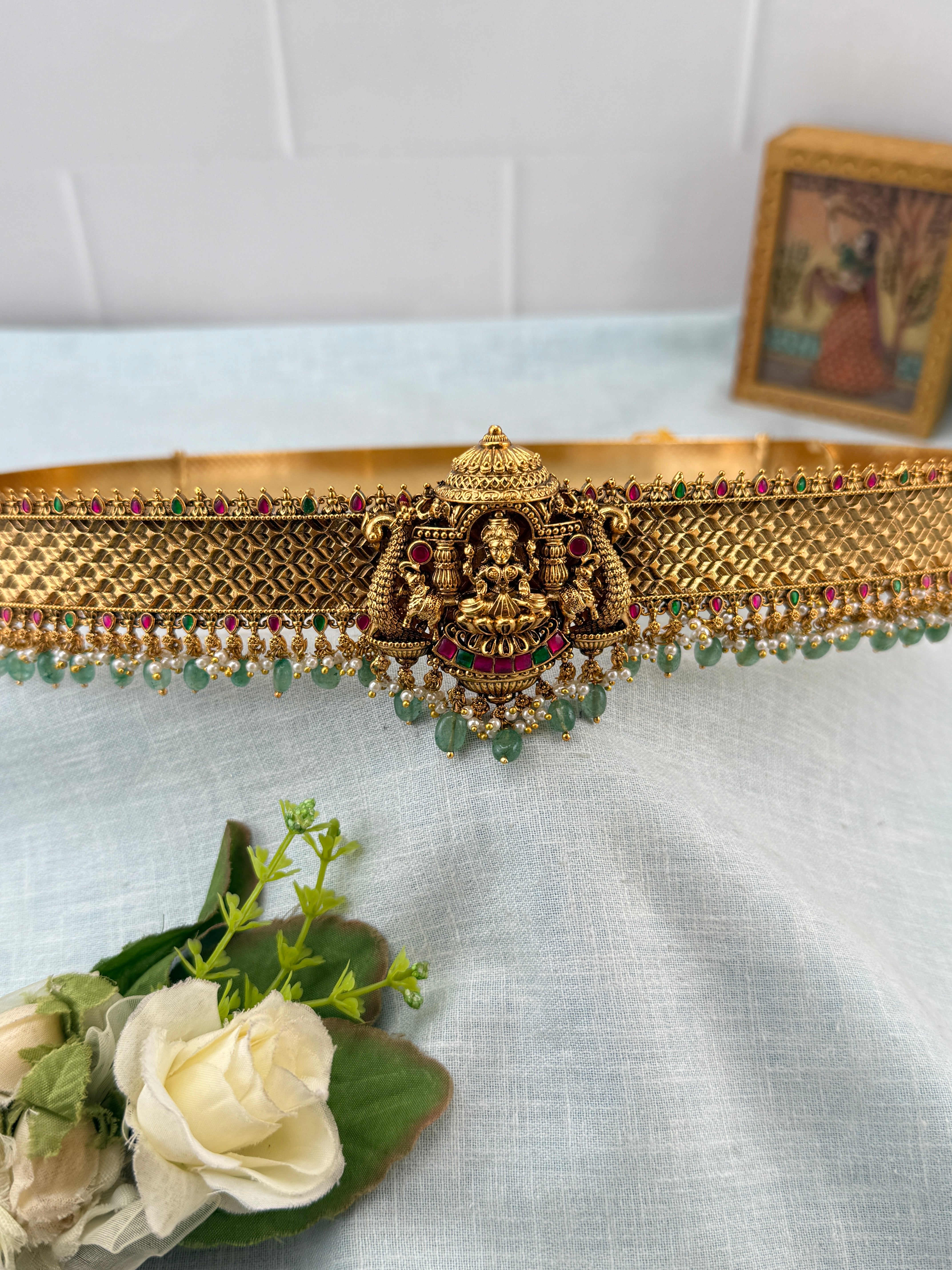 Royal Antique Gaja Lakshmi Vaddanam Kamarbandh 8119