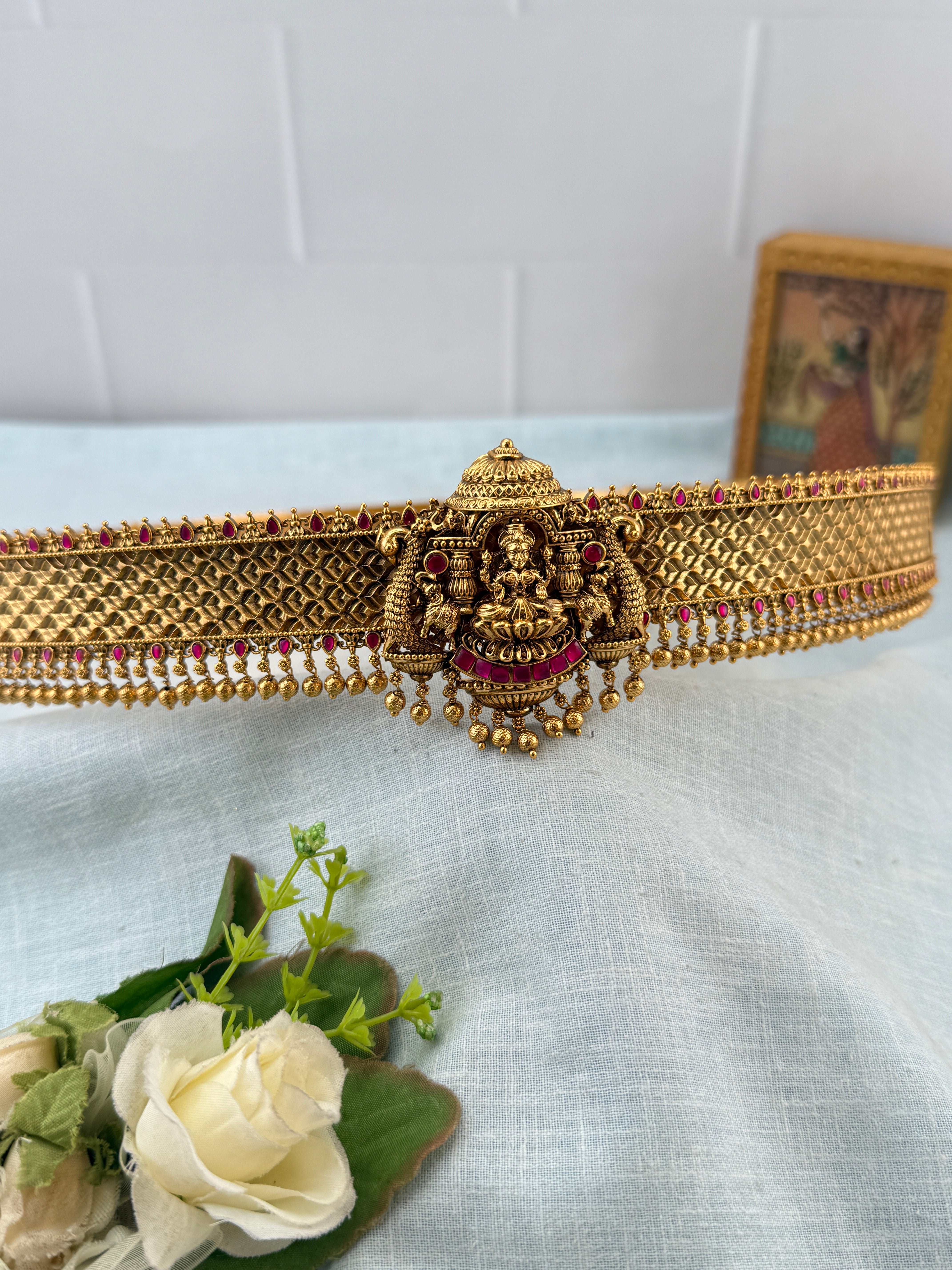 Royal Antique Gaja Lakshmi Vaddanam Kamarbandh 8121