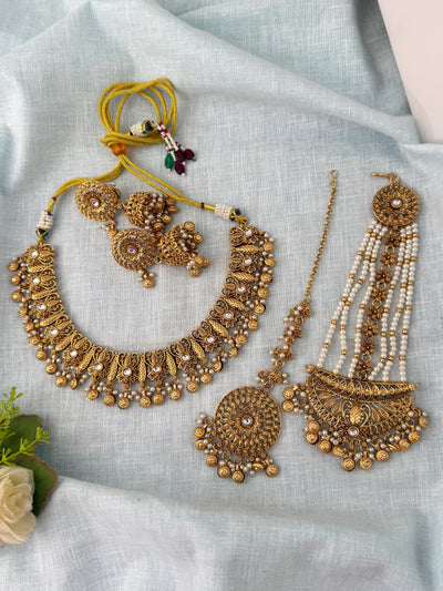 Antique temple necklace for women