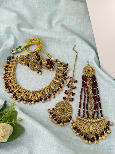 Antique temple necklace for women