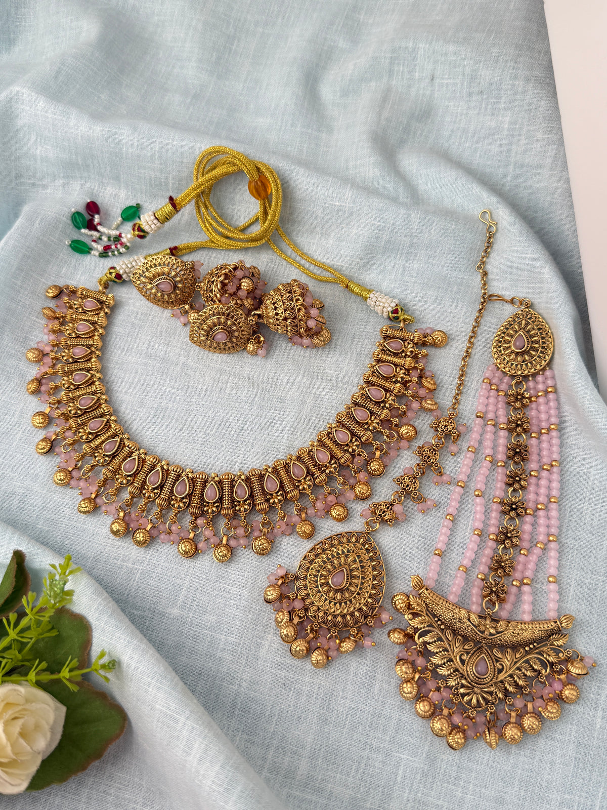 Antique temple necklace for women