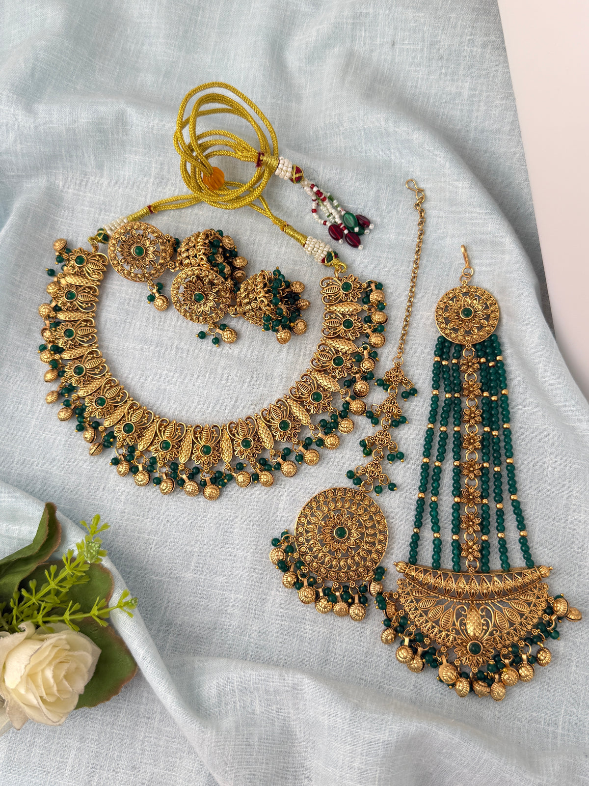 Antique temple necklace for women