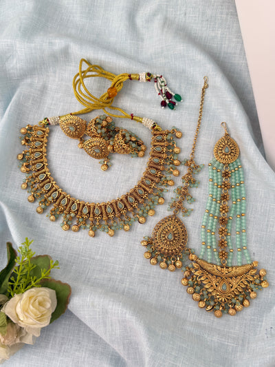 Antique temple necklace for women