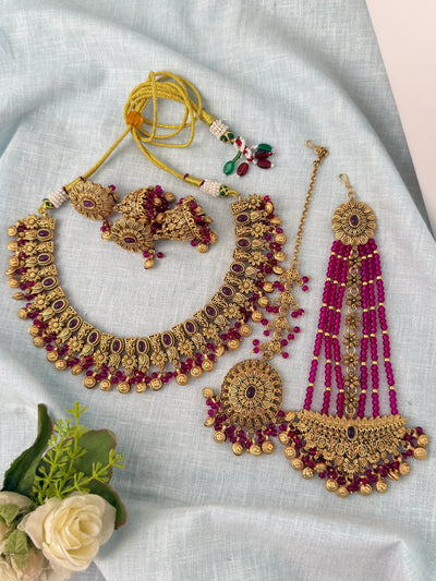 Antique temple necklace for women