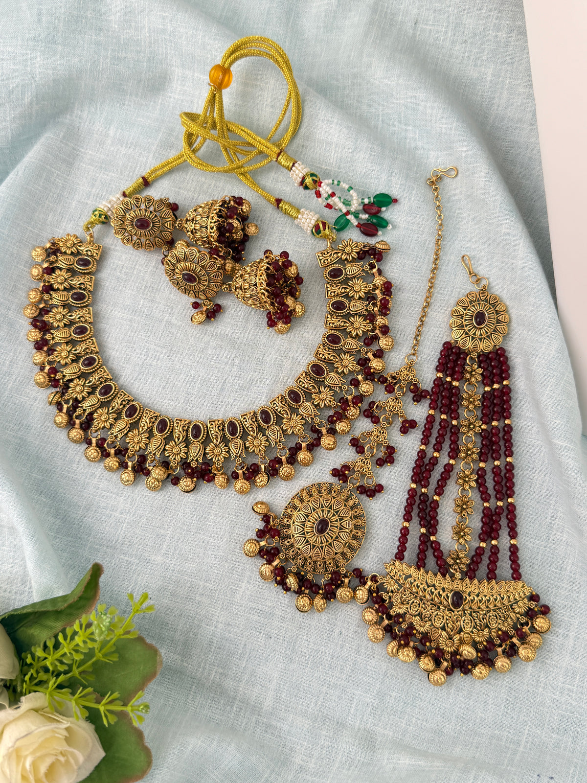 Antique temple necklace for women
